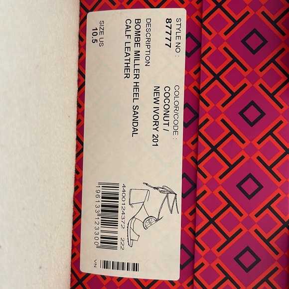 NWT TORY Burch sandal size 10 1/2 brown no returns accepted - Picture 2 of 5